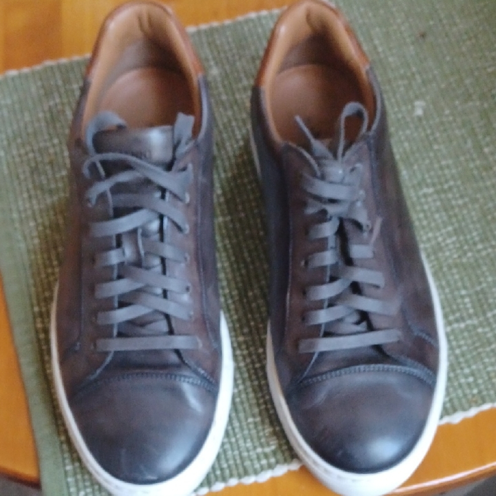 Magnanni Gray Lace Up Sneaker 10